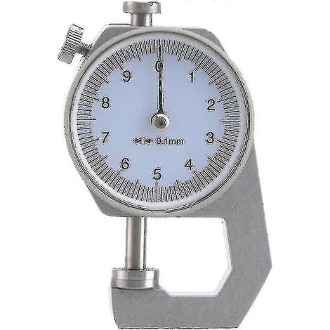 Digitales Dickenmessgert, rundes Zifferblatt, 010 mm, Genauigkeit geeignet für Papier, Leder, Blech (1/3)