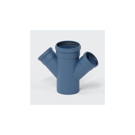 POLOPLAST Doppelabzweig POLO-KAL NG DN160/110 - 45/180 Grad (1/3)