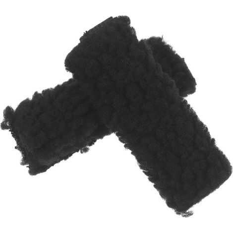 Lot de 2 coussinets d'oreille coupe-vent pour jugulaire de casque, manchons de coussinets réutilisables, de confort respirants pour casque de moto, vélo et de chantier (1/5)