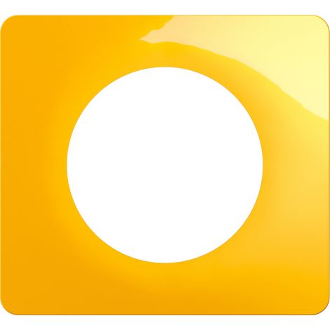 Legrand - Plaque Céliane 1 poste - Jaune Safran (1/2)