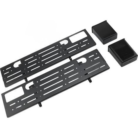 Étagère supérieure TV en acier CRS design moderne gain de place structure ajourée support flottant écran pour salon maison (1/5)