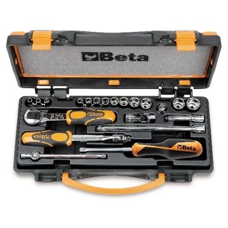 Clé à douille et jeu d'accessoires 1/4 beta 900/c13-8 - 21