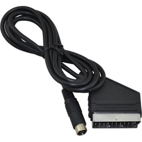 Câble Scart RGB 50PA 1.8m,cordon AV Stable,connecteur à 20 broches pour sega Saturn NTSC et prise PAL,noir[F192046321] (1/4)