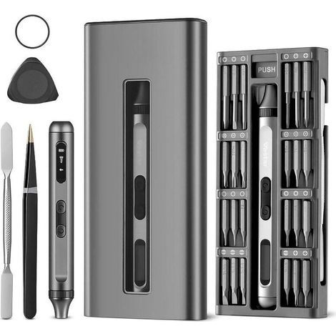 52-in-1 Akku-Präzisionsschraubendreher mit 48 magnetischen Bits, wiederaufladbares Reparaturwerkzeug-Set für Handys, Kameras, Uhren, PCs und Drohnen (1/5)