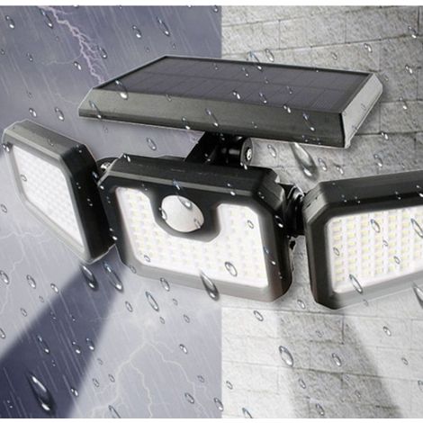 Faro solare da esterno ultra luminoso da 3000 lm con sensore di movimento, impermeabile IP65, ampio angolo di visione, 6500 K. (1/5)