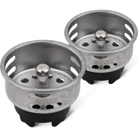 American style mop sink strainer basket with small funnel basket and 4.2 cm hanging strainer. (1/5)