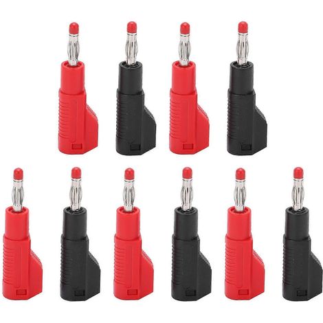 5er-Set U39 4mm PVC Teleskop-Bananenstecker, feuerfest für elektrische Prüfungen
