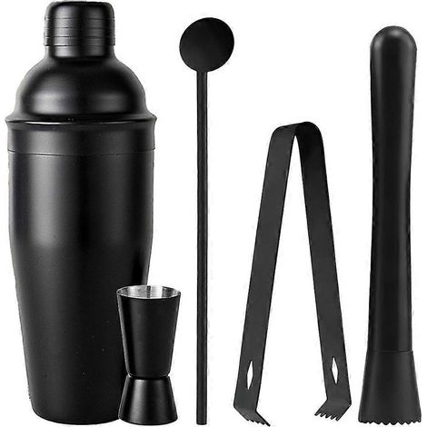 Cocktailshaker aus Edelstahl, fünfteiliges Bar-Set für selbstgemachte Cocktails (1/5)