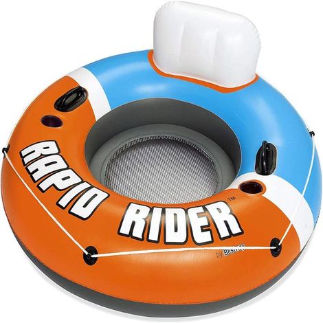 BESTWAY flotador rapid 135 cm 43116 , Flotador 135cm. Rapid. 43116. -Marca: Bestway. -Modelo: 43116. -Capacidad de carga máxima: 90 kg (1 adulto). -Tamaño (inflado): 122 x 122 x 48 (1/5)