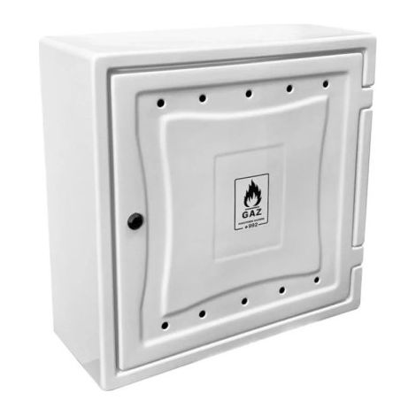 Cache-compteur de gaz en plastique beige, 250 x 600 x 600 mm - DG P6060BGZ
