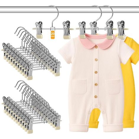 Grucce per vestiti per neonati - Grucce per vestiti per bambini - Grucce per abiti - Sistema di appendiabiti (1/5)