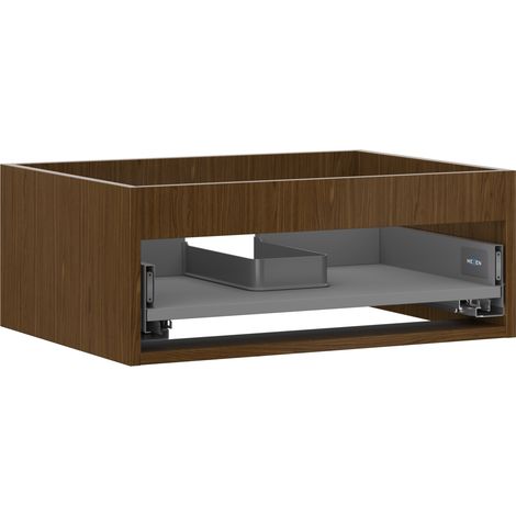 Mexen Box-A mobiletto del corpo sotto lavabo 60 cm, 1 cassetto, noce - 91AX0-0600-235-1-86 (1/4)
