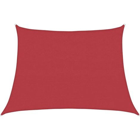 Maison Exclusive - Sonnensegel 160 g/m² Rot 4/5x3 m HDPE (1/5)