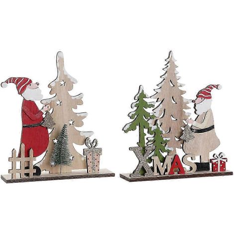 Boule de Noël DKD Décoration Intérieure Multicolore 18 x 5 x 20 cm (2 unités) (1/2)
