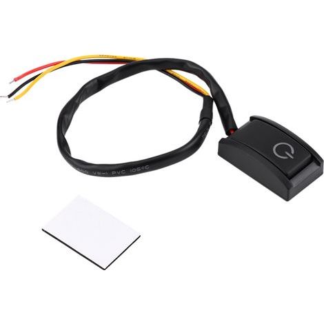Type de Pâte de Commutateur de Bricolage de Voiture Interrupteur ON/OFF Switch 12V 200mA avec Adhésif Double Face pour une Installation et Retrait Faciles (1/5)
