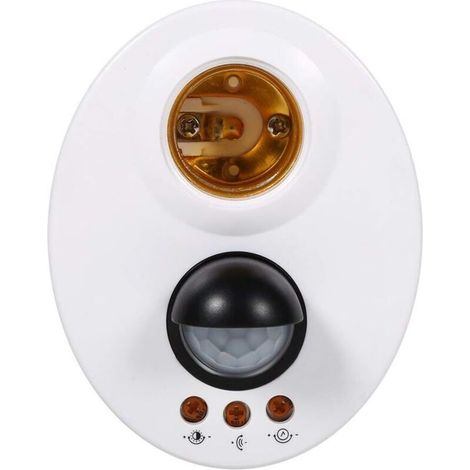 Support de Lampe E27 110-250VAutomatique IR Capteur Infrarouge Lumière Socle Base Lampe Titulaire Corps Humain Induction Interrupteur (1/5)