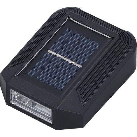 Appliques murales solaires d'extérieur, luminaire extérieur à 6 LED, protection IP65, pour la décoration de jardin et de cour, lumière blanche. (1/5)