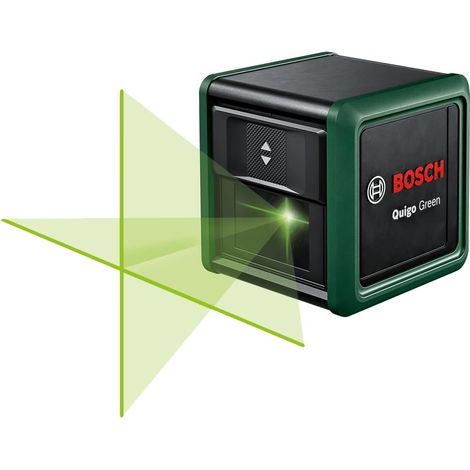 laser lignes Quigo Green avec pince universelle MM 2 (laser vert pour une meilleure visibilité, boîtier en plastique recyclé, dans boîteun carton pour e-commerce) (1/2)