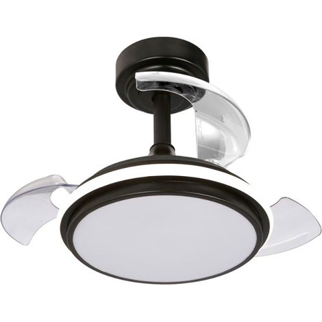 Cristalrecord Deckenventilator Elegant Schwarz 32-55 cm LED