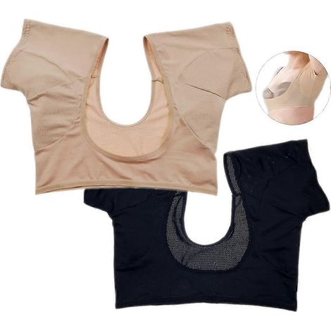 Gilet anti-transpiration pour aisselles, protection respirante contre la transpiration pour les aisselles, protections anti-transpiration lavables pour les bras, manches courtes anti-transpiration[NX] (1/5)