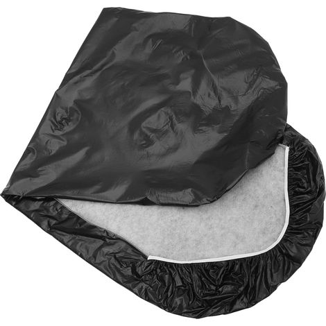 Noire Housse de Table en Flanelle PVC Élastique pour Extérieur (1/5)
