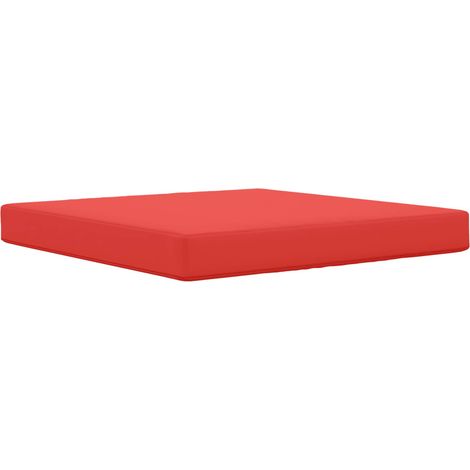 Cuscino per divano da esterno Rosso 80 x 80 x 8 cm Poliestere vidaXL