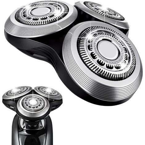 Cabezales rotativos de repuesto SH90 para afeitadoras Philips Norelco serie 9000, nueva versión con rueda metálica. (1/5)