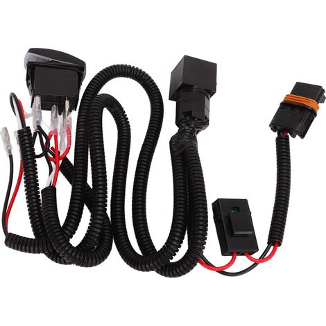 Kit de Faisceau de Relais de Klaxon électrique 12V 24V 40A Kit de Relais de Faisceau de Câblage de Klaxon Bobine de Cuivre Pur Ignifuge pour Cornes D'escargot de Camion de Voiture (1/5)