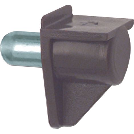 Steckbodenträger Safety, Bohr ø 5 mm, Kunststoff braun