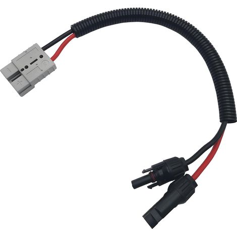 CTRICALVER Connecteur Solaire, 10AWG Cable Panneau Solaire, pour kit de chargeur de batterie d'onduleur de générateur solaire (1/4)