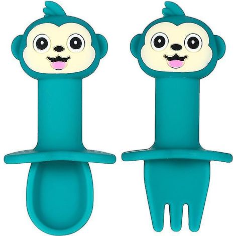 Nouvelle cuillère pour bébé en silicone (lot de 2)