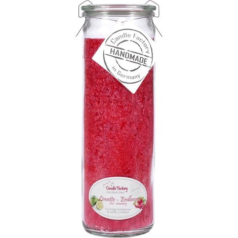 Candle Factory Big Jumbo Limette-Erdbeer Duftkerze Dekokerze 306157 (1/5)