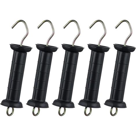 5-piece electric fence shock insulated fence gate handle, plastic farm horse breeding heavy-duty electric fence gate handles
