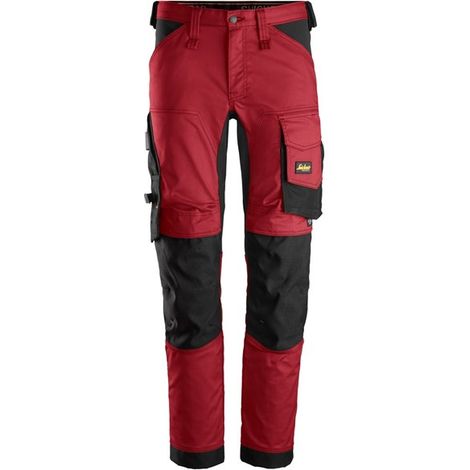PANTALONE STRETCH ALLROUNDWORK TG. 104 ROSSO (1/2)