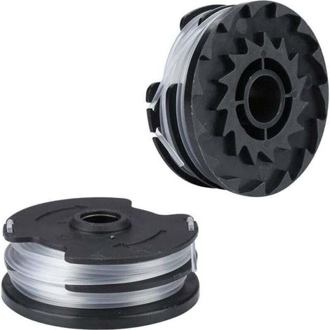 Bobine Fil Nylon pour Parkside LIDL Akku PRTA 20-Li C3 A1B2 PRT 550 A1 A3 PRT 300 A1 Pièces de Rechange Coupe Bordure (2 pièces) (1/4)