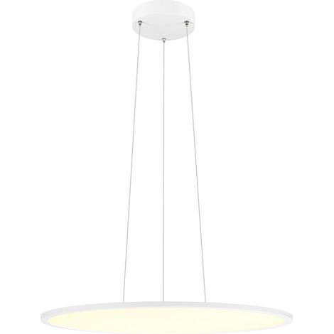 Suspension PANEL 60 rond DALI longueur 200 cm 3000/4000K 90° blanc - SLV - 1010428