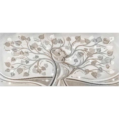 Lupia Quadro Amore e Famiglia, tela con Glitter BRILLANT 45x100 cm ALBERO ABBRACCIO MIX Albero della Vita