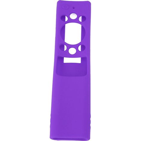 Housse de protection en silicone antidérapante pour télécommande Samsung BN59, lavable et douce au toucher, couleur violet. (1/5)