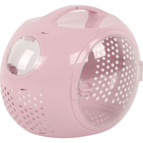 Sac à dos de transport pour animaux de compagnie - Capsule spatiale - Rose (1/5)