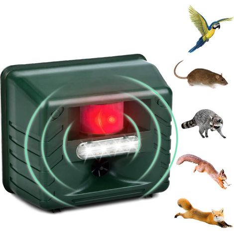 MINKUROW Ultrasuoni Impermeabile Repellente Per Animali Repellente Per Topi Farm Ranch Garden (1/4)