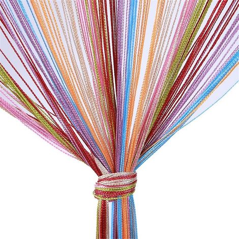 Rideau à franges, panneau de séparation mural pour maison, patio, chambre, mariage, café, restaurant (1/4)