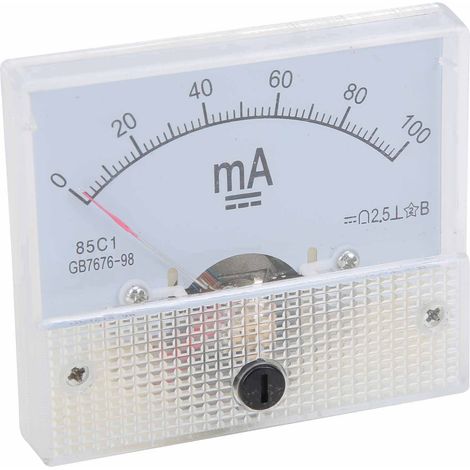 85C1 DC 0100MA Zeiger-Gleichstrom-Amperemeter Strommessgerät (1/5)