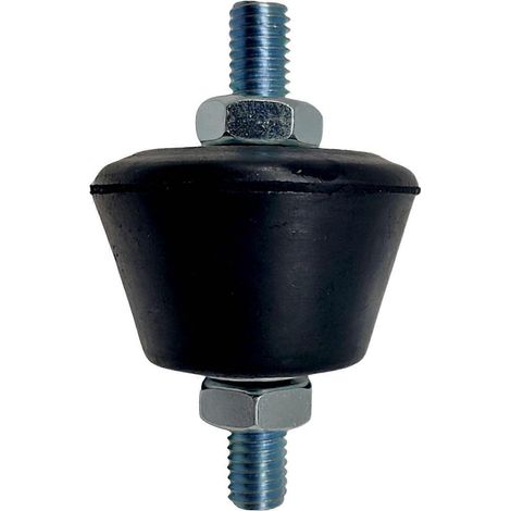Silentbloc conique pour climatiseur M8 Pied anti-vibration Avec écrous et rondelles Lot de 4 silentblocs M8 Montage mural Pour climatiseur réversible (1/4)