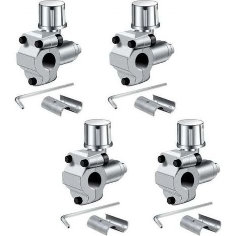 Valves de piercing BPV-31 pour réfrigérateur de climatisation - compatibles avec les tuyaux de 1/4, 5/16, 3/8", remplace BPV31, BPV31D, GPV14, GPV31, GPV38, GPV56, MPV31/paquet de 4 (1/4)