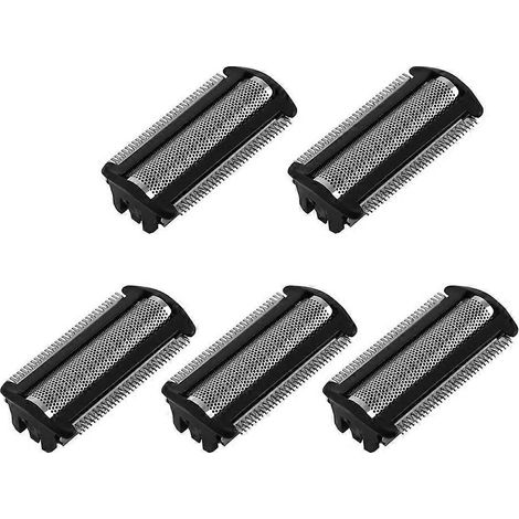 Lot de 5 têtes de rechange pour tondeuse à cheveux Norelco Bodygroom - Noir et argent (1/5)