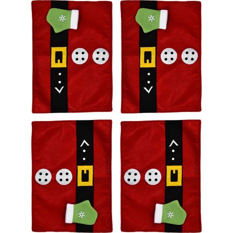 Lot de 4 sets de table pour Noël, fêtes de famille et décoration de salle à manger (1/5)