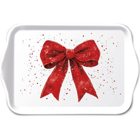 Mini plateau en mélamine Nud rouge de Noël (1/2)