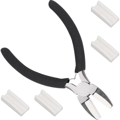 Pince à bijoux en nylon - Outils en acier au carbone pour perlage, boucles, façonnage de fils (1/5)