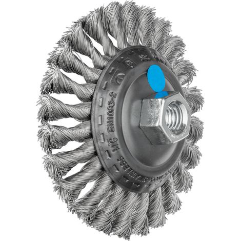 PFERD TOOLS Kegelbürste gezopft KBG Ø 115x15 mm M14 Edelstahl-Draht-Ø 0,35 mm Winkelschleifer (1) (1/5)