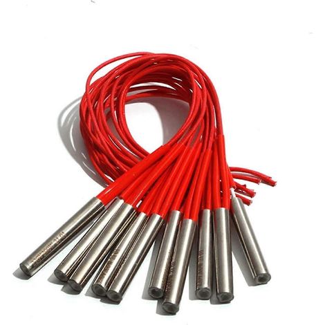 Chauffage cylindrique 220V 180W, élément chauffant SUS201 de 10x75mm, pour un chauffage rapide et uniforme de 10 unités. (1/5)